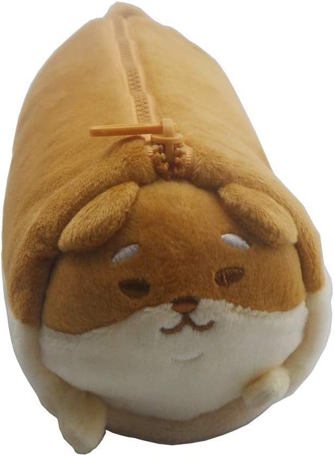 RVA Dog Pencil Box with Zipper for Girls Multi-Purpose Case for School Kids, Cute Cosmetic Pouch for Girls, Fur Pouches for School/Office (Set of 1) (Brown) (Size 7 Inch) - Image 5